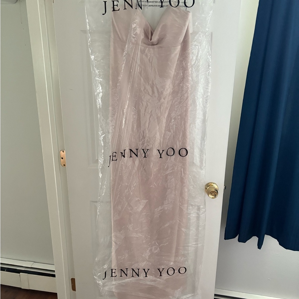 Jenny Yoo Strapless Dress in Light Pink
